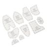 Memory Bear Template Ruler Set Acrylic Memory Bear Sewing Quilting Patterns Template 12 Inch
