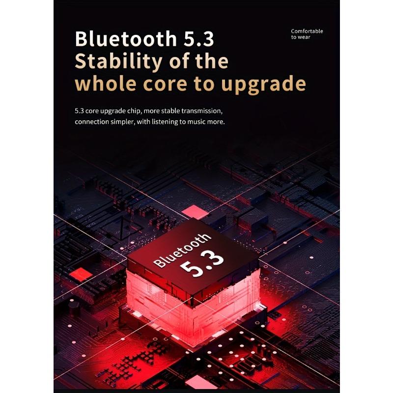 Kopfhörer mit Spiegel-Digitalanzeige, Hifi-Klangqualität, hoher Leistung, Notladefunktion für kabellose In-Ear-Kopfhörer