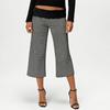 Polka Dot Wide Leg Pants Thin Foldover Waist Pants Fashion Low Waist Capri Pants  Girls