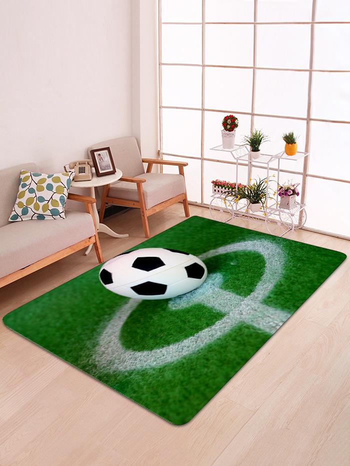 3D Football Field Carpet Living Room Carpet Kids Play Area Rug Kitchen Bedroom Boys Room Floor Mat Corridor Door Mat Decoration