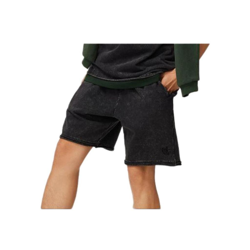 Li Ning Sports Lifestyle Series Loose Knit Comfortable Casual Shorts Men shorts Black AKSU311-1