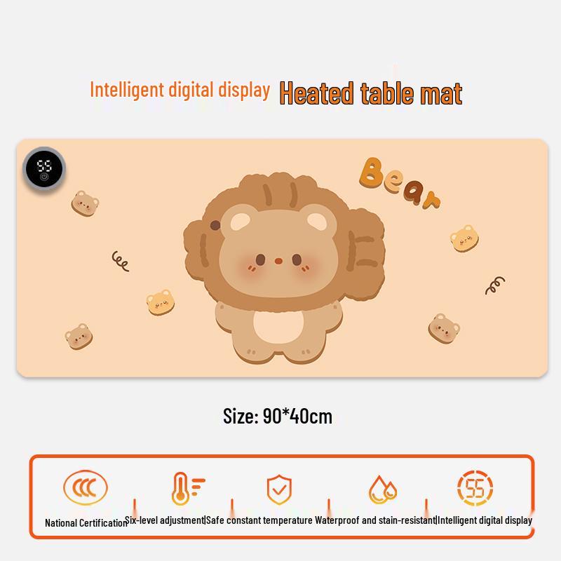 Electric Heating Desk Pad - Warm Mouse Pad for Office & Student Use