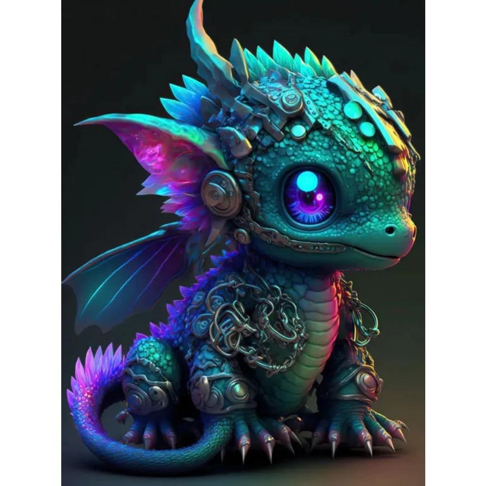 Diamond Painting Full Drill Beautiful Peacock Animal Round Diamond Painting Handmade Dragon Cat Diy Diamond Mosaic Painting Home Decoration