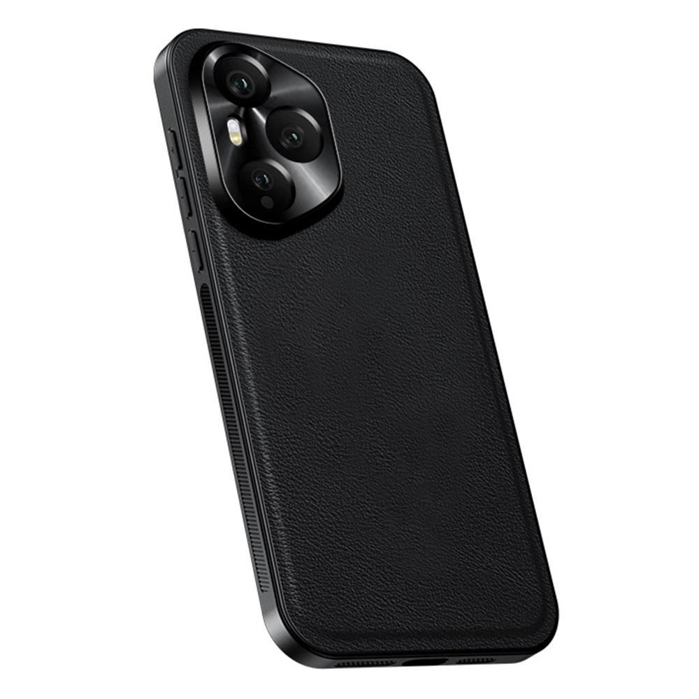 For Honor 400 Pro 5G (Global) Case PU + TPU + PC Phone Back Cover with Metal Lens Frame