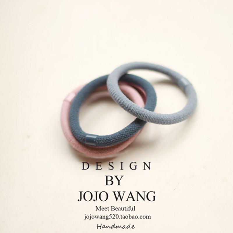 Continuous Hair Loops, Hair Ties, Flocking, Simple and Hair-safe Rubber Band Leather Case Accessories for Children and Adults