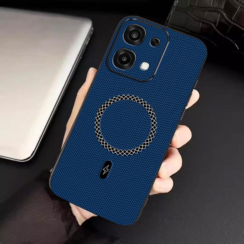 Biruiqu OPPO A6 Pro New Ultra-thin Magnetic Leather Shock-absorbing Protective Phone Case