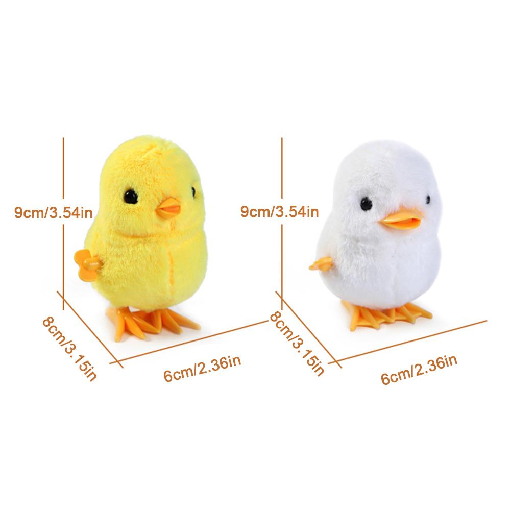 Plüsch-Wind-Up-Küken, Springen, Gehen, Hüpfen, Cartoon-Plüsch-Huhn, Uhrwerk-Kaninchen, Gehen, Küken, Spielzeug, Baby, Spielen, Spielzeug