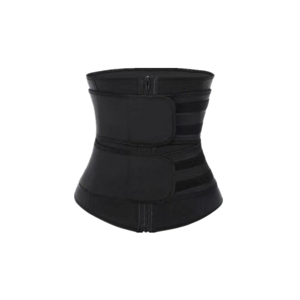 

Abdomen Slimming Body Shaper Multiple Sizes Waist Trainer Corset Waist Trimmer Belt Men Fitness M-Black Zipper