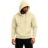 Men's Pullover Hoodie Long Sleeve Color Casual Sweatshirt for Everyday Wear