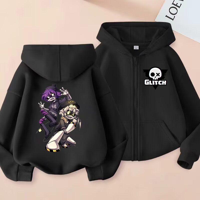 Murder Drones Printed Zip Up Outerwear Hoodie Children Clothes Kids Girls Boys Zipper Sweatshirt Baby Casual Tops Fashion Hoody
