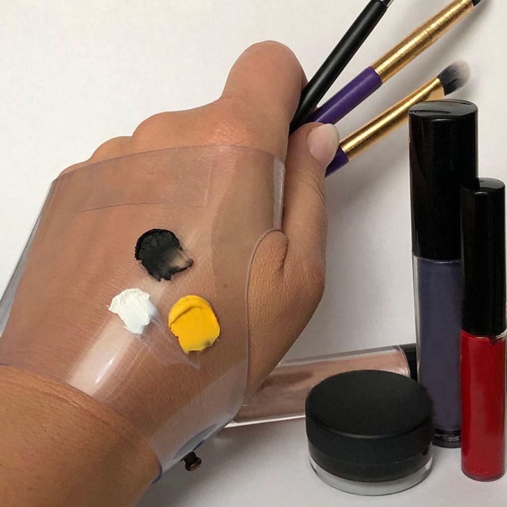 Functional Design Professional Makeup Artist Gloves PVC Makeup Tools Natural Leather Gloves