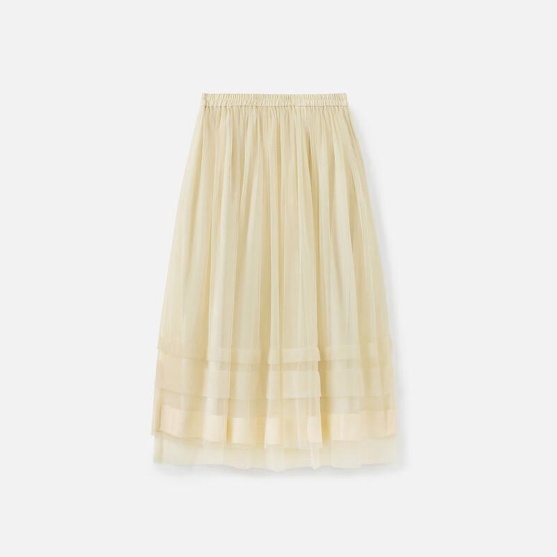 Broadcast Women's Elegant Mesh Midi Skirt