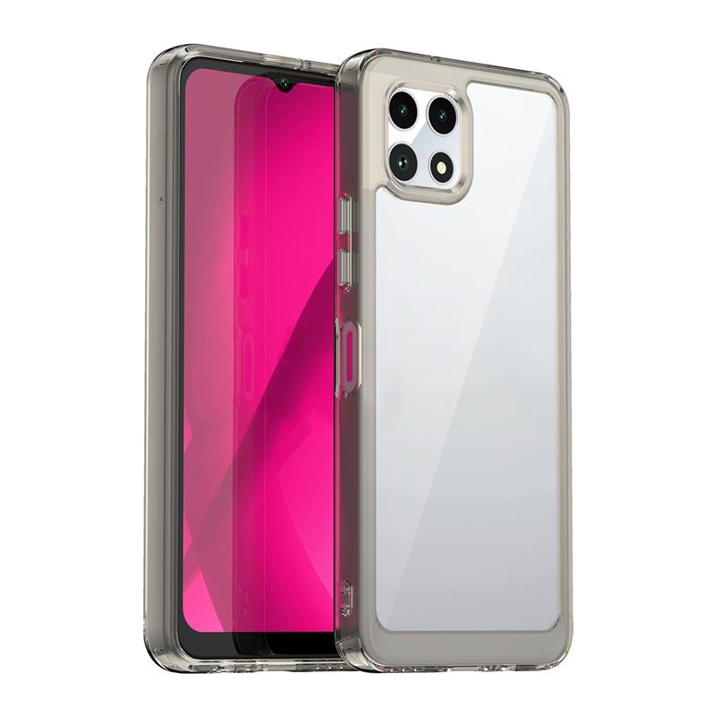 Transparent Colorful TPU Case for T-Mobile Revvl 7 Pro Protective Cover Clear Shockproof Full Protection Cover