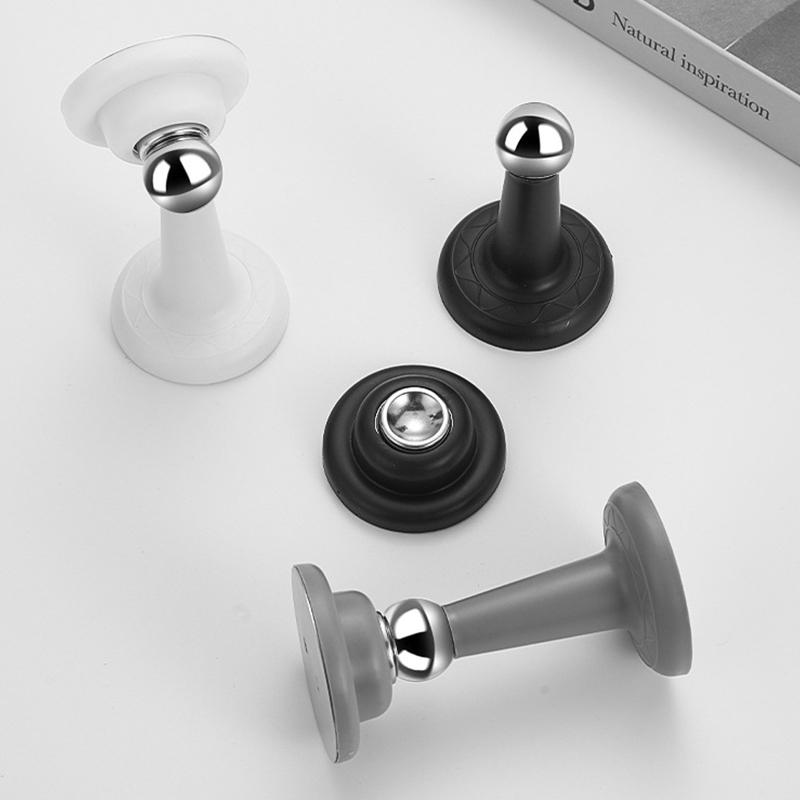 Stainless Steel Magnetic Doorstop Non-Punch Wind-Proof Door Stopper Wall Mounted Floor Mounted Door Holder Door Hardware