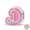 Authentic Pink Charm Bead Charms Bead Charms Copper 26 Letter Charm Bead Charms Compatible With Authentic Bracelets Do It Yourself Jewellery Making Wo