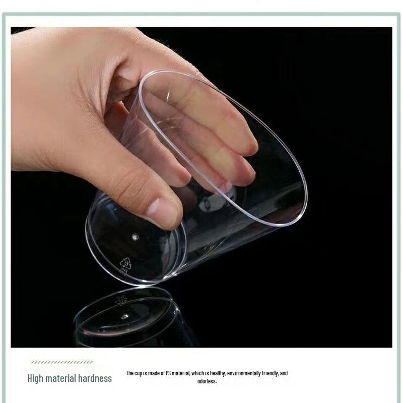 777 Transparent Hard Plastic Disposable Cups