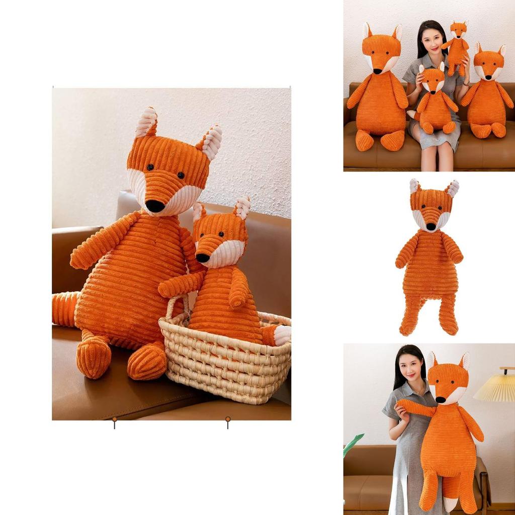 Adorable Plush Fox Toy Soft Cuddly Animal Doll Made Of High Quality Pp Cotton