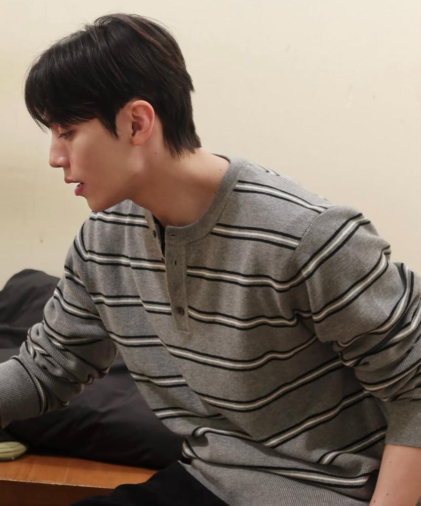 MINDBRIDGE [On] Hazzi Knit Henley Neck Semi-Oversized Daily Knit - 4 Colors