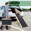 Faltbare Hundeleiter Tragbare Holz-HaustierTreppe Rutschfest Ältere Hunde Unterstützung Einfache Kletterleiter für Auto Bett Sofa Zugang Haustierbedarf