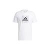 adidas T Shirts Men's White Crew Neck Moderate Straight Fit IB9426