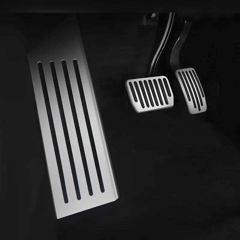 Für Tesla Model 3 Model3 Zubehör Aluminiumlegierung Fußpedal Gaspedal Bremspedal Ruhepedalabdeckung Autostyling
