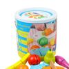 Playset - Educational Wooden Food Cutting Set for Kids