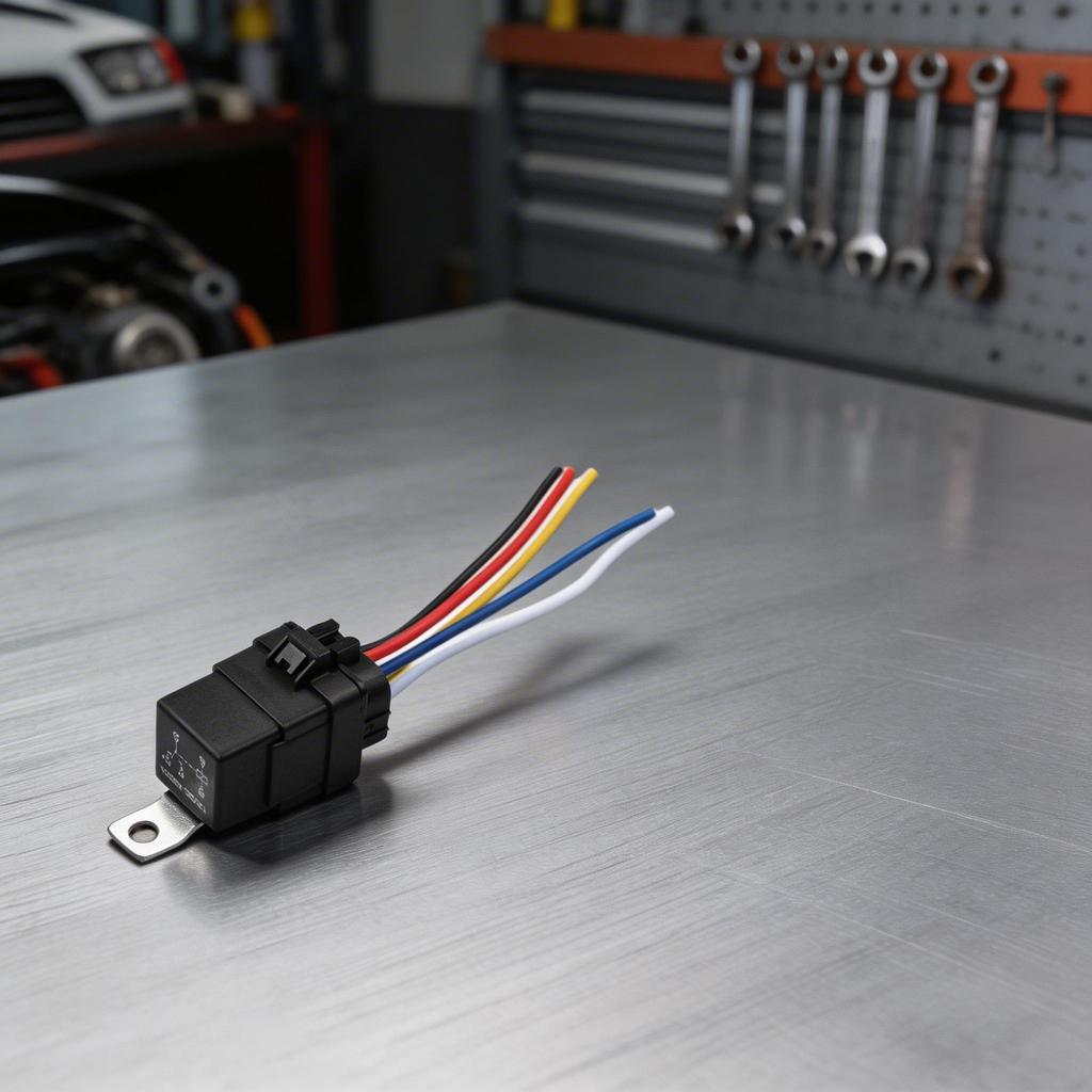 For Cars For Trucks 5-pin Relay Switch 12V Relay Harness For Car Wiring Black Waterproof Car Relay Harness Relay