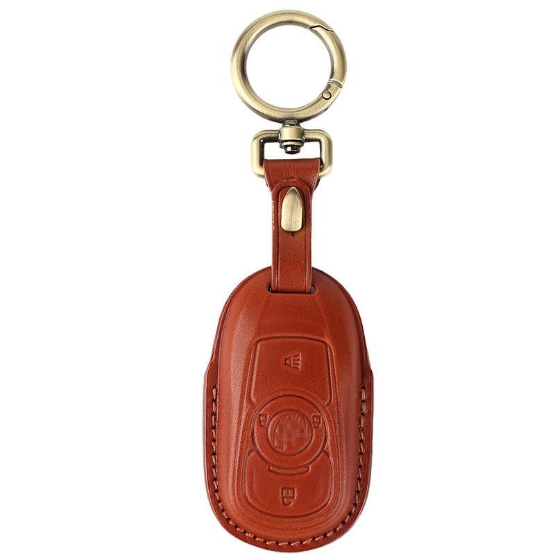 Genuine Leather Key Case for Buick: Envision, Excelle, GL8, Verano, Regal, LaCrosse