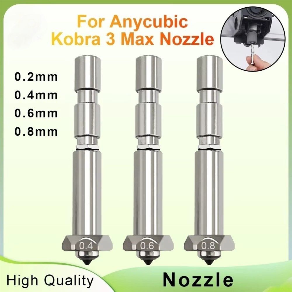 Integrated 3D Printing Nozzle Quick-Swap 3D Printing Parts for Anycubic Kobra 3 Max Combo