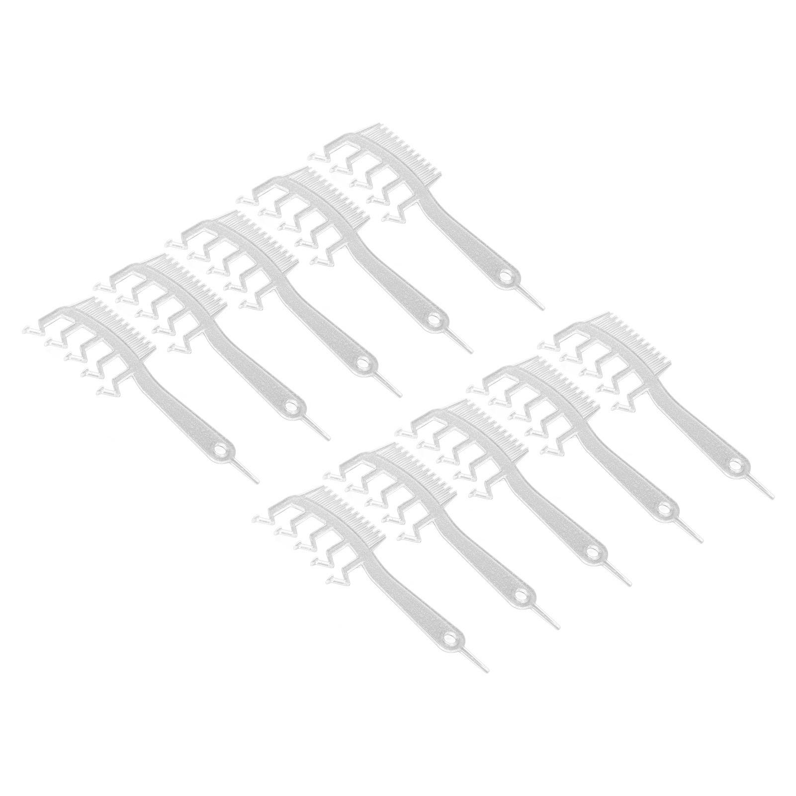 

10 шт. Z-образная расческа с широкими зубьями, стильная портативная двухсторонняя расческа для укладки волос