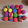 Soft Beanbag Throwing Balls for Kids Crochet Footbag Juggling Balls Handheld Crochet Sandbag Set for Kindergarten Elementary Sports Outdoor Play Toy