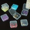 Plastic Document Organizer Organized Clear Square Shape Storage Box Organizing Box Transparent Desktop Document Storage Case