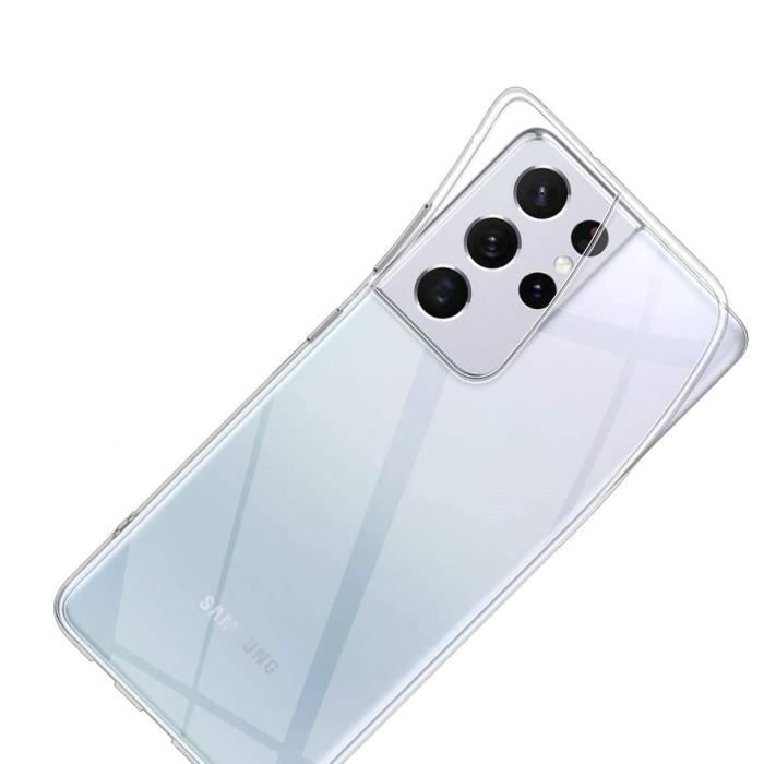 Coque de protection transparente et 2 Verres trempés 3D pour Samsung Galaxy S22 Ultra 5G [Toproduits®]