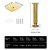 Set Of 4 Gold Extendable Furniture Legs Multifunction Height Adjustment Supports Adjustable Table Legs for Tables & Chairs