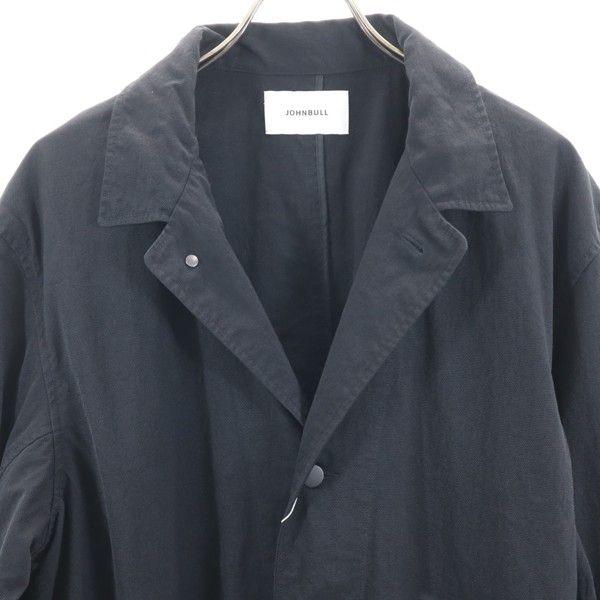 Unused Johnbull Overdying Work Coat L Nylon Waist Belt with Stand Collar Men's Used