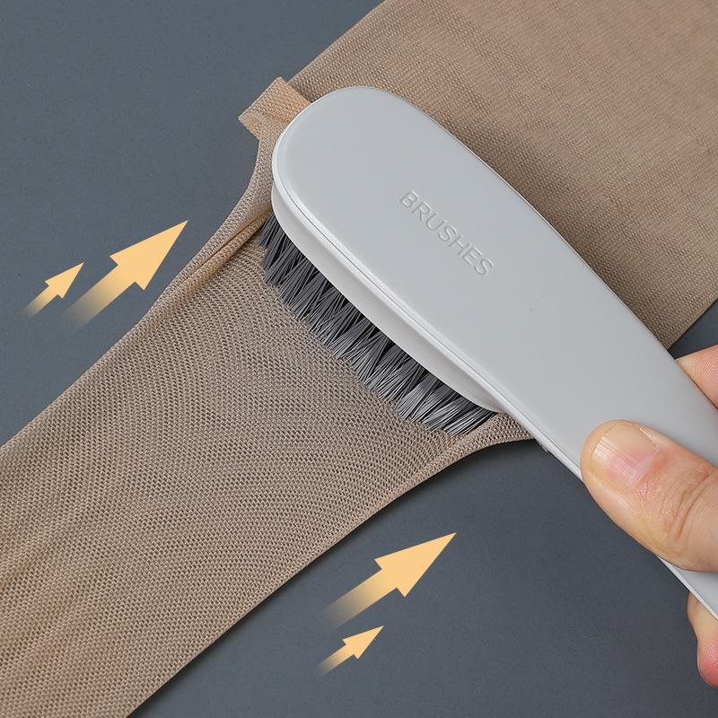 Nordic Soft Bristle Long Handle Shoe & Laundry Brush - Gentle Cleaning for Shoes and Clothes