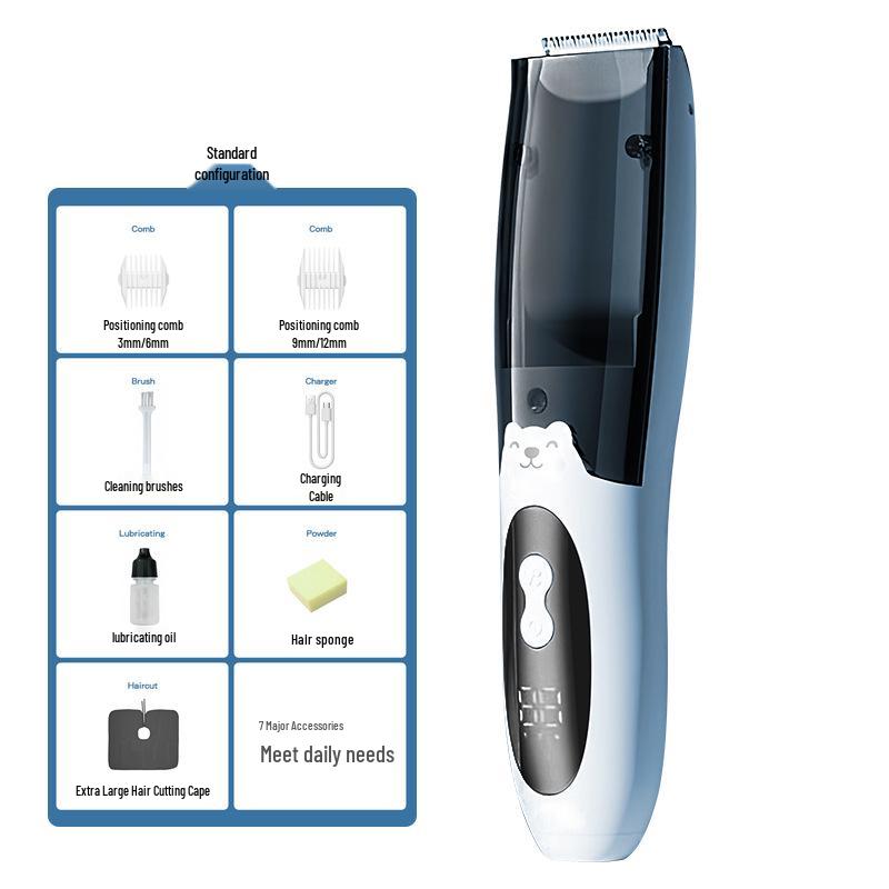 Rechargeable Ultra-Quiet Baby Hair Clipper - Waterproof, Low-Noise, Perfect for Newborns