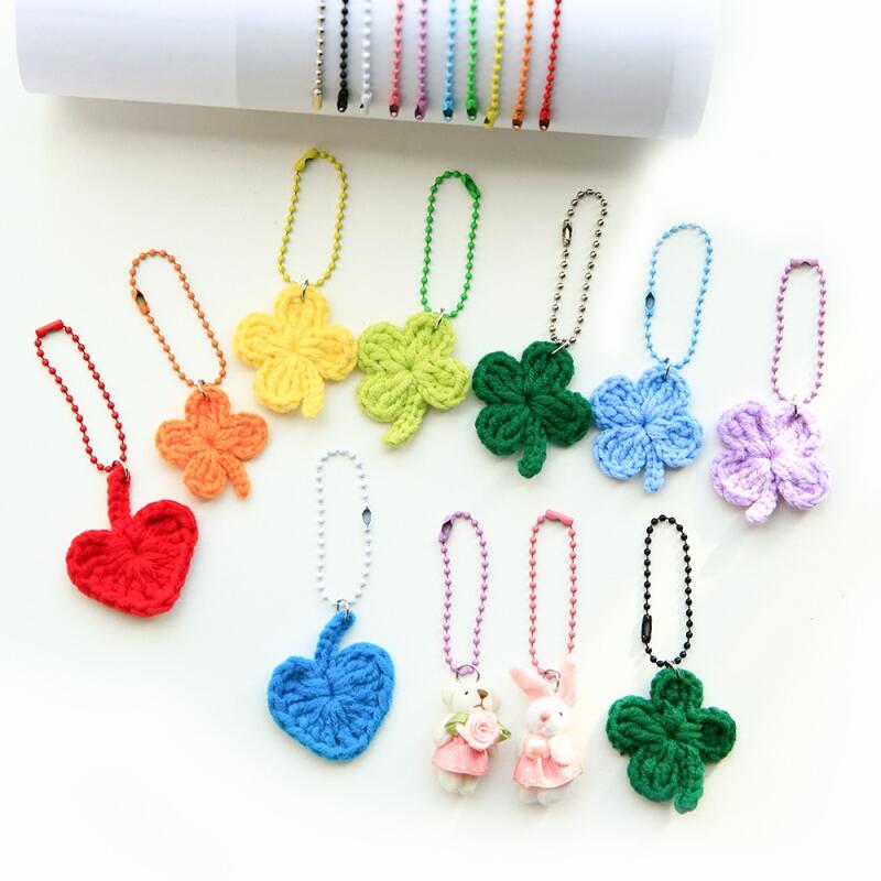 10-color military tag ball chain keychain making keychain accessories