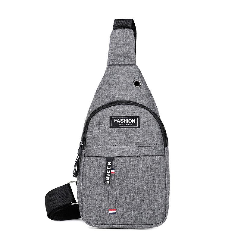 Large capacity messenger bag men's shoulder bag trendy breast bag men's bag small backpack trendy casual breast bag men's bag