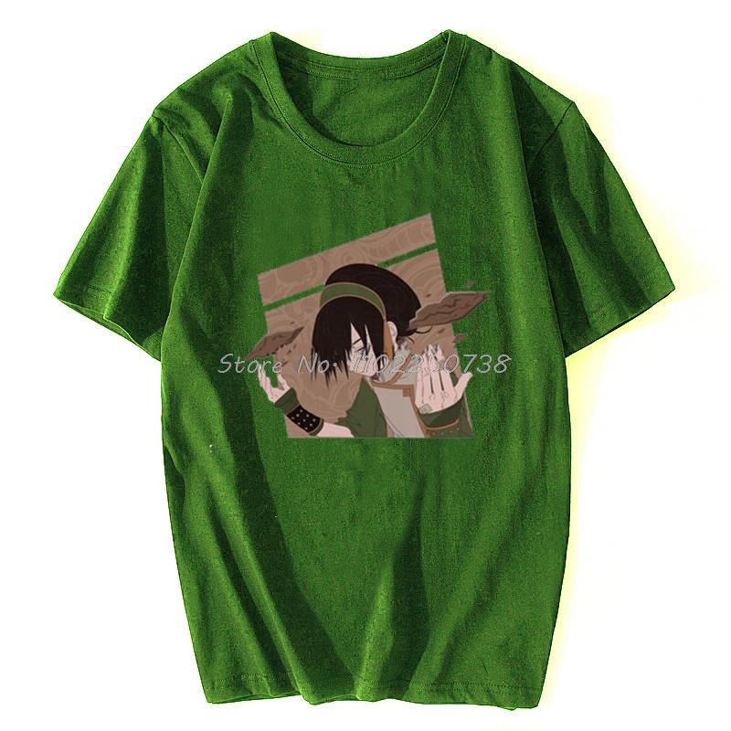 Funny Avatar The Last Airbender T Shirt Men Short Sleeves Cotton T-shirt Casual The Legend of Aang Tee Tops Fashion Anime Tshirt