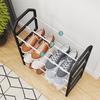 Four Layer Trapezoidal Shoe Rack Multifunctional Easy Assembly Home Dormitory Storage Cabinet for Balcony