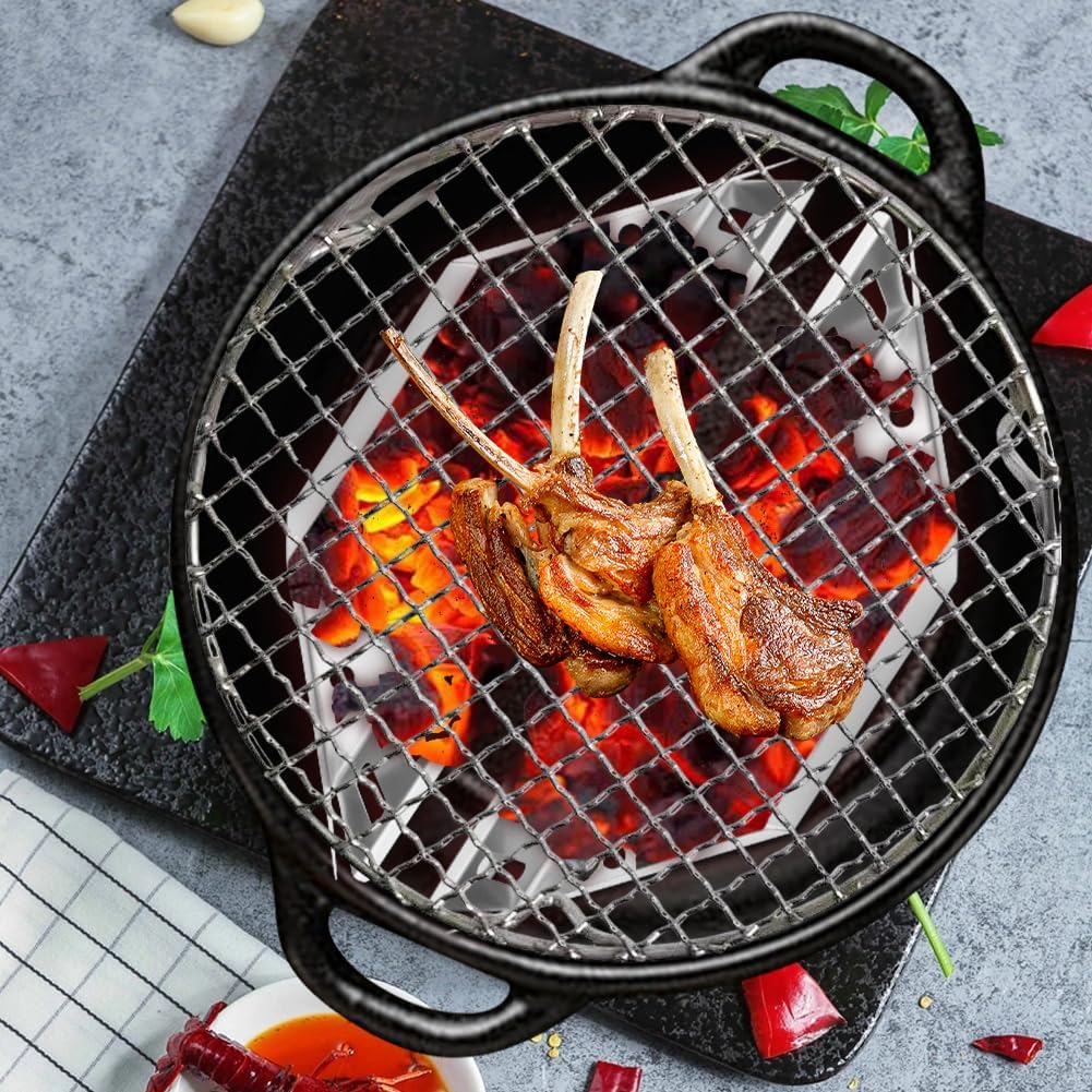 D5 2Pcs Charcoal Basket BBQ Charcoal Grill Basket Holders BBQ Grilling Accessories Replacement for BBQ Grill Tools Accessories