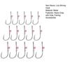 15Pcs Live Shrimp Fixing Hook Heavy Duty Carbon Steel Barbed Fishhook with Hole