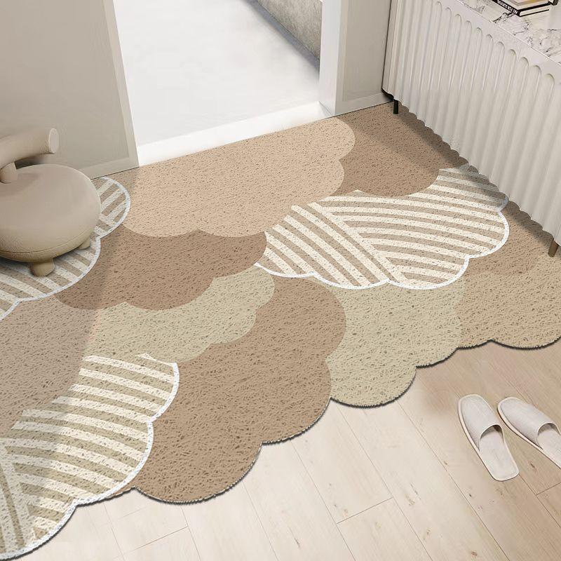 Silk Circle Entrance Door Mat Dirt Resistant and Dirt Resistant Foot Mat Cloud Shaped Door Mat Cutting At The Entrance