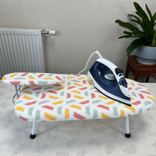 BeGrit Compact Ironing Board, Foldable with Sideboard, Small Tabletop Ironing Board, Lightweight, Portable, Space-Saving, Easy to Store, Perfect for H