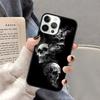 Custodia per Telefono Dito Medio Scheletrico per iPhone 16 15 SE2020 6 7 8 Plus per Apple 13 11 12 14 Mini Pro Max Cover coque Shell