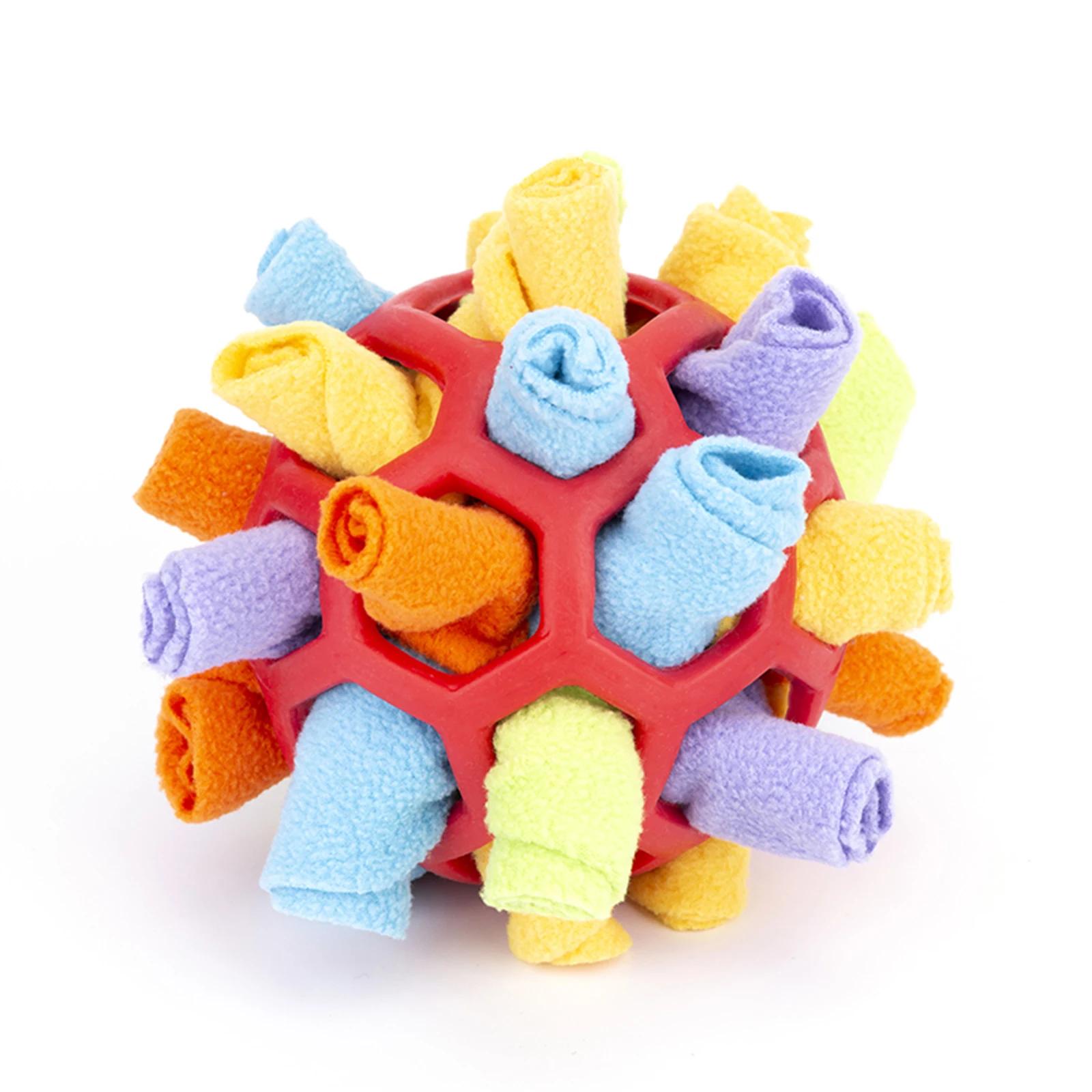 

Interactive Dog Puzzle Toy for Mental Stimulation Slow Feeder Snuffle Ball Hide Treats Chew Toy Anxiety Relief Durable Rubber XS