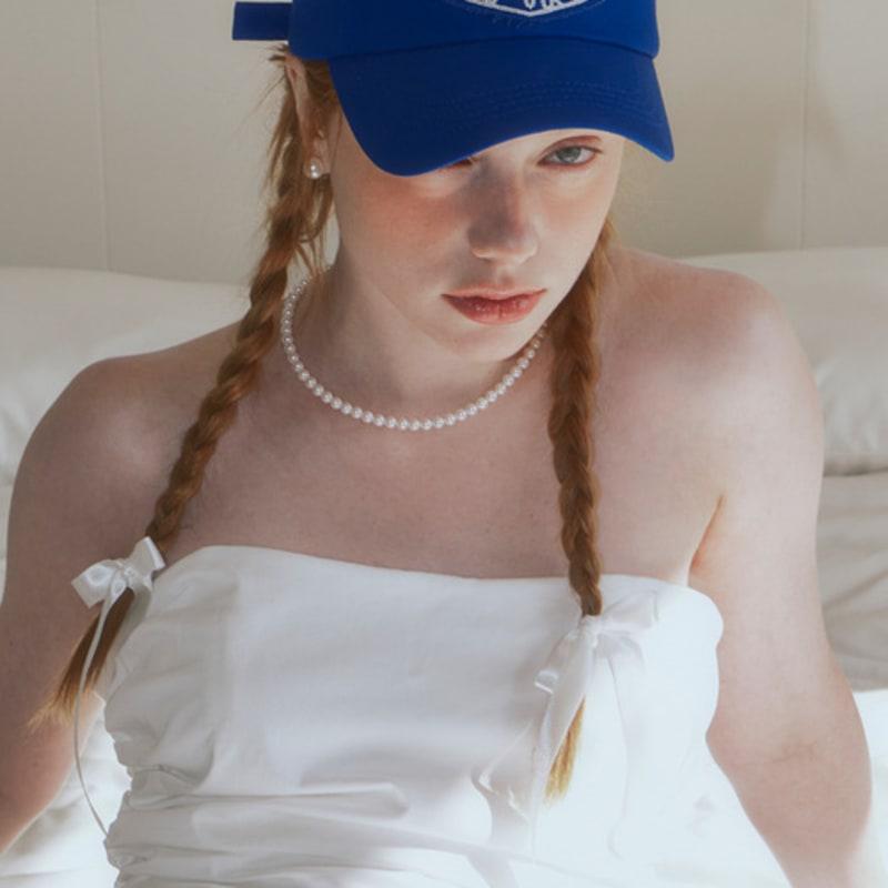 

maison creme Our days ball cap_blue Blue