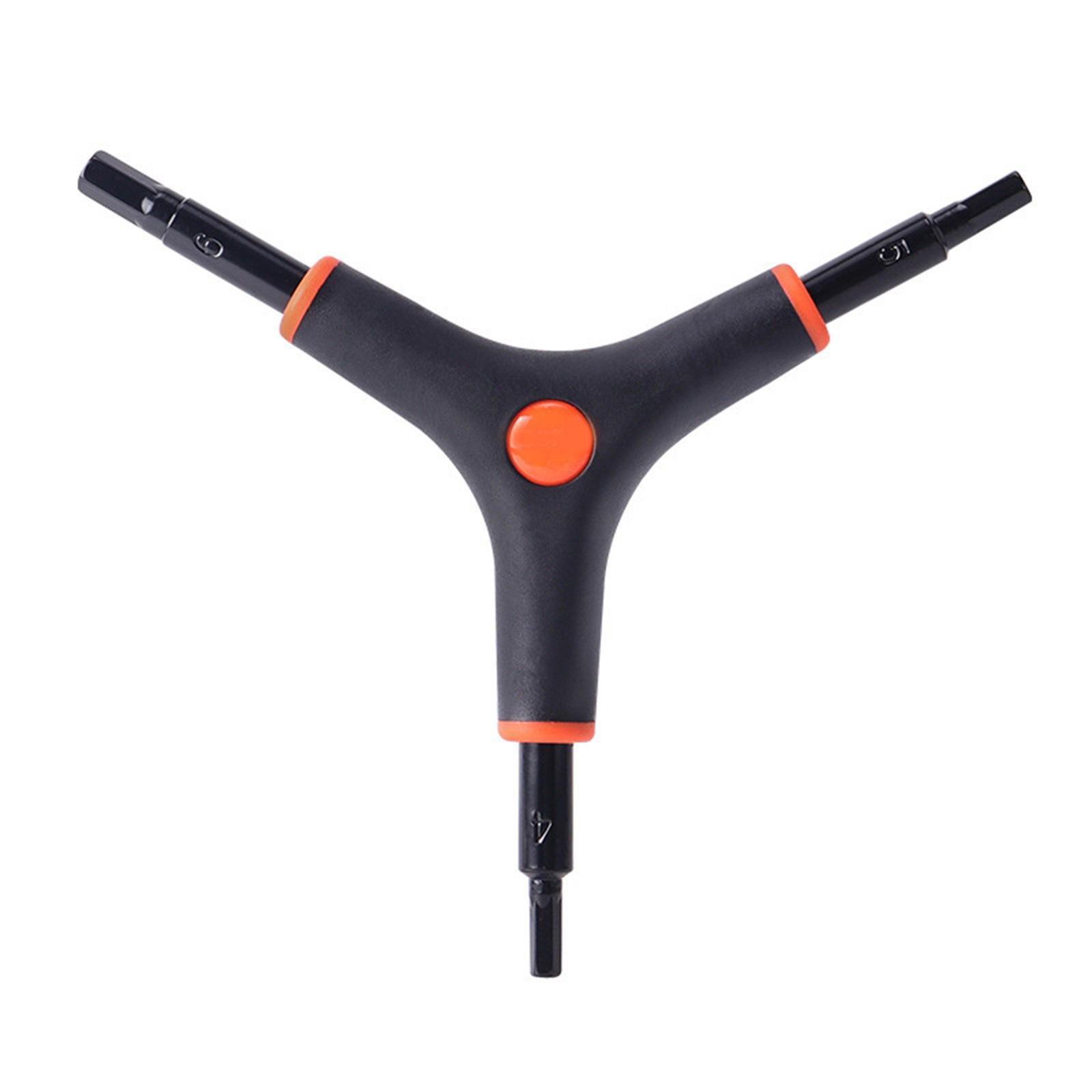 

Portable 3 Way Hexagonal Keys Wrench Wear Resistant Inner Hexagon Spanner Y-Shaped Wrench Bicycles Repair Tool