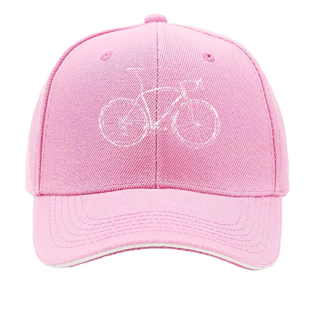 Vintage Mountain Bike Cyclist Outline Graphic Sandwich Baseball Cap Sun Cap Outdoor Workouts Hat